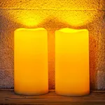 Homemory 4"x8" Large Solar Candles 