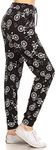 Leggings Depot Premium Jogger Women's Popular Print Solid High Waist Track Pants(S-XL) (Bicycles and Hearts, Small)