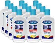 Sprayway Cook Top Cleaner, 8oz, Pack of 12 | Removes Grease, Grime & Stubborn Stains | Streak-Free Shine, Safe for Glass & Ceramic Cooktops | Easy-to-Use Formula