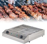 Electric Table Top Griddle, Electric Smokeless Portable BBQ Barbecue Grill Indoor Cooking Grill with Water Filled Drip Tray & Temperature Control, Kebab Grill, Safe Griddle for Indoor,JPX D282