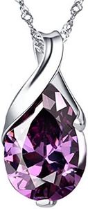 Le Rêve - The Dream [Purple] Sterling Silver Pendant Necklace
