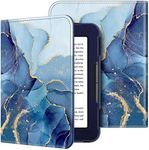 Fintie Folio Case for Nook GlowLight 4 (2021) / Nook GlowLight 4e (2022), Book Style Premium Vegan Leather Cover for 6" Barnes and Noble Nook GlowLight 4 & GlowLight 4e eBook eReader, Ocean Marble