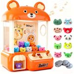 nicknack Large Claw Machine for Kids, Vending Machine Grabber Arcade Game with Coins & Dolls and Adjustable Music, Christmas Birthday Gift for Kids Girls Boys Ages 3+