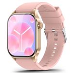 Smart Watch for Women, Infrared True Blood Oxygen Monitor, 136+ Sports Modes, 2.04-inch AMOLED Display, Heart Rate Sleep Monitor, IP68 Waterproof Fitness Tracker, Compatible with Android iOS Pink