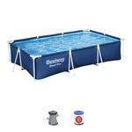 Bestway: Steel Pro 9'10" x 6'7" x 26" Above Ground Pool Set - 872 Gallons, Outdoor Family Pool, Corrosion & Puncture Resistant, Includes Filter & Pump