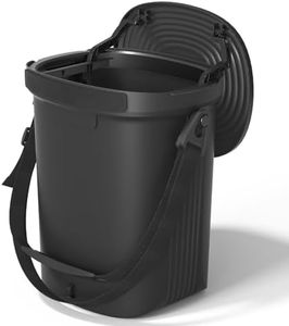 Garoopion Leakproof Car Trash Can, 1.9 Gallon Soft Silicone Hanging Garbage Bin with Lid, Easy to Clean Vehicle Trash Can, Suitable for Sedans, SUVs, MPVs & Trucks