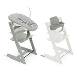 Stokke Tripp Trapp High Chair, Glacier Green (Includes Chair & Baby Set2) with Newborn Set - Safe, Adjustable, Ergonomic Design