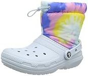 Crocs Unisex Classic Clogs Snow Boot, Pastel Tie Dye, m9/w10 UK