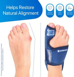 Sports Laboratory Bunion Corrector Set – Silicone Toe Separators, Blue