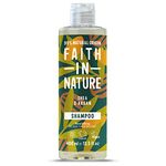 Faith In Nature Natural Shea & Argan Shampoo, Moisturising for Curly Hair & Dry Scalp, Vegan & Cruelty Free, No SLS, Silicones or Parabens, 400ml