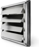 calimaero VKE Stainless Steel External Air Vent Louvre Gravity Flap Grille