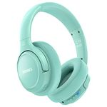 Bluetooth Headphones Over Ear,BERIBES 65H Playtime and 6 EQ Music Modes Wireless Headphones with Microphone,HiFi Stereo Foldable Lightweight Headset, Deep Bass for Home Office Cellphone PC Ect.(Green)