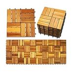 Interlocking Acacia Wood Deck Tiles