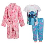 Girls Lilo and Stitch Dressing Gown + Pyjamas 13-14 Years