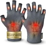 iMedic Arthritis Gloves for Men & Women - Class 1 Medical Device - MHRA Registered – Small Fingerless Compression Gloves for Everyday Use – Relieve Arthritis Pain & Improve Mobility - Grey