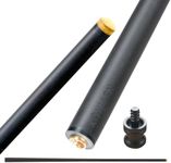 KONLLEN Pool Cue Single Shaft 3/8X8 Quick loc 3/8 * 10 10.5/11.5/12.5mm Carbon Fiber Technology Low Deflection Billiard Cue Stick 29''