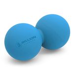 Massage Ball,5Billion Fitness Lacrosse Massage Ball for Deep Tissue Trigger Point,Peanut Massage Roller Ball for Back Leg Muscle Pain Relief Physical Therapy(Blue)