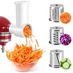 Slicer Shredder Attachments for Kitchenaid Mixer, Slicer Accessories to Quickly Slice Vegetables for Salads,Potatoes,Cucumbers,Casseroles