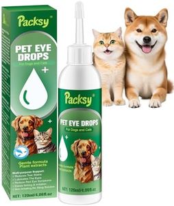120ml/4.06fl oz Cat and Dog Eye Drops,Soothing Relief for Itchy,Irritated Eyes,All Natural Formula,Tear Stain Remover and Hydrating Eye Care for Pets,Safe for Dogs and Cats