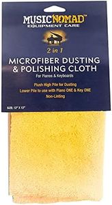 MusicNomad Microfiber Dusting and Polishing Cloth for Pianos and Keyboards (MN230)