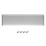 Internal Letterbox Draught Excluder 11.5 Inch (29.3cm) Metal Draught Letter Plate Seal Letter Box Flap - Prevents Draughts Coming Through The Letter Box - for Wood or uPVC Doors - Silver