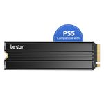 Lexar NM790 4TB SSD with Heatsink, M.2 2280 PCIe Gen4x4 NVMe 1.4 Internal SSD, Up to 7400MB/s Read, Up to 6500MB/s Write, Internal Solid State Drive for PS5, PC, Laptop, Gamers (LNM790X004T-RN9NG)