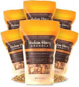 Hudson Henry Cashew Coconut Granola | Gluten Free Granola with Nuts and Seeds | Vegan, Non-GMO & Small Batch Baked with Pure Maple Syrup & Organic Coconut Oil | 6 Pack, 12 oz Bags