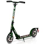 Hurtle Scooter for Adults, Teens & Kids, Kick Scooter, 2 Wheel Kids Scooter with Adjustable T-Bar Handlebar - Alloy Anti-Slip Deck - Portable Folding Scooters for Kids with Carrying Strap