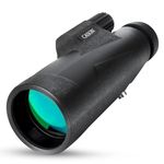 Cason -High Power 10 x 50 Monocular Telescope for Outdoor with BAK4 Prism |Super Bright |FMC Lens,Suitable for Bird Watching,Camping,Travel(Black)