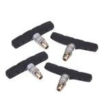 Generic 2 Pairs Bicycle Accessories MTB V Brake Pads Blocks Stop Black