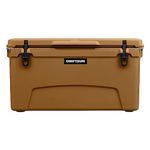 Driftsun 75 Quart Ice Chest, Heavy Duty, High Performance Roto-Molded Commercial Grade Insulated Cooler, Tan