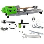 VOLTZ Wood Lathe- 580W Mini Lathe Machine Machining For Table Woodworking Wood Diy Tool Lathe Set Wood Lathe Beads Polisher Machine For Table Woodworking Wood