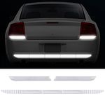 Kelenate® (White) 7 Pcs Auto Strong Reflective Stickers Includes Car Bumper Reflective Stickers Car Trunk Reflective Stickers Night Visibility for Car Safety Compatible with Lacetti