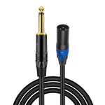 DEVICE OF URBAN INFOTECH XLR Cable XLR Male to 1/4 Inch (6.35mm) TS Jack Microphone Cable 3PIN XLR Cable for Microphones, Speakers, Sound Consoles and Other Devices (3Mtr)