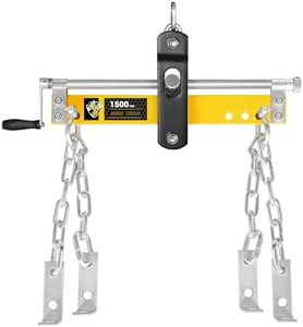 YELLOW JACKET Engine Leveler 1500lbs Steel Engine Hoist Shop Crane with Ball Bearing and Adjustable Handle