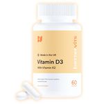 Bettervits Vitamin D3 & K2 | High Strength 4,000IU | With K2 Vitamin | Supports Immunity | Bones | Energy | Vegan Friendly