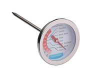 KitchenCraft KCMEATTH Meat Thermometer Probe with Cooking Guide, Stainless Steel, Silver