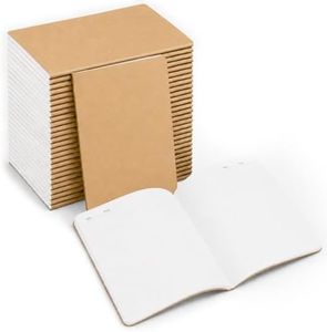 30 Pack Journal Notebook, Kraft Cover 80 Pages Lined Paper Journal for Traveler, Notes, Memo - Bulk Journals Sewn Brown Notebook for School Supplies, Office Supplies, 8'' x 5.6''