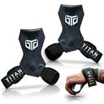 Titan Armour® Multi Grip Straps/Hooks/Gloves | Heavy Duty Grip Strengthener | Weight Lifting Straps for Pull & Push Exercises | Bar Grips Straps for Weightlifting & Gymnastics| Men & Women | UK Brand