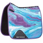 Weatherbeeta Prime Marble Dressage Saddle Pad Purple Swirl Marble Print Full