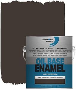 Diamond Brite Paint 1 Gallon Oil Base Enamel Paint in Tile Brown 32400-1