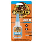 Gorilla Super Glue XL Liquid, Fast-Setting, Versatile Cyanoacrylate Glue, Anti-Clog Cap, Flow Control Formula, Clear, 25g
