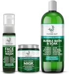 Bubble Bath & Soak, Face & Body Mask and Face & Body Wash Bundle