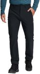Pioneer Camp Men's Hiking Pants Lightweight Stretch Water Resistant Black