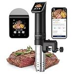 KitchenBoss WIFI Sous Vide Cooker 1100W: Cuiseur Sous Vide Cooking Machine Ultra Quiet, Precision Immersion (Blcak)