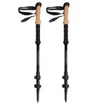 Montem Ultra Strong Trekking Poles, Black (Matte) , One Pair