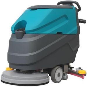 KARHDIR Walk-behind Floor Scrubber Machine, 22" Cleaning Width, 31.5" Suction Width, 18.5-gal Sewage Tank, 15.9-Clear water tank, 32000 Sqft/h, Complete Set of Parts