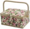 Sewing Basket, Sewing Accessories Organizer Box, Sewing Kit, Sew Repair Tool Container, Pastoral Style Storage Box, for Sew Supplies and Craft Tool Storage