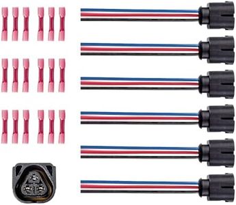 ENA Multi-Purpose Connector Pigtail Replace for WH522 XZM13567 12521437985 Ignition Coil Connector Compatible with BMW X5 Z4 X3 320i 325Ci 325i 325xi 330Ci 330i 330xi 525i 530i 2001-2008 set of 6