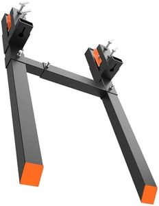 2 Q235 60-inch Pallet Forks | 4000 Pounds Capacity | with Connecting Rod, Black